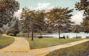 Minneapolis Minnesota~Split Paths @ Loring Park~Nice Flora, Trees 1914 Rotograph