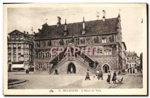 Old Postcard Mulhouse The Hotel de Ville