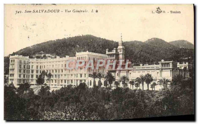 Postcard Old San Salvadour Vue Generale