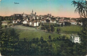 Postcard Czech Republic Tabor view