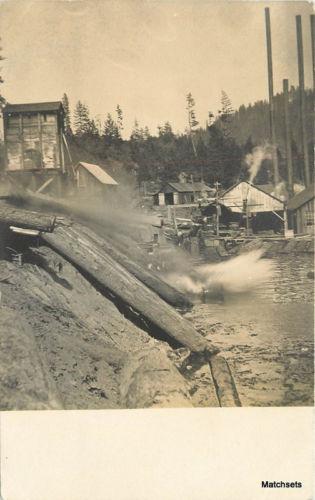 C-1910 IDAHO Saint Maries Logging Camp Sawmill Industry  