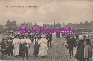 Norfolk Postcard - Great Yarmouth, The Jetty. Posted 1911 - HM375