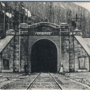 1910s Cascade Mountain Tunnel Pass Great Northern Railway Stevens Excelsior A172