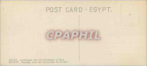 Postcard Ancient Egypt Landscape ave the Pyramids of Guizch