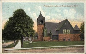 East Aurora New York NY Presbyterian Church c1915 Postcard