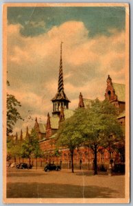 Copenhagen Denmark 1955 Postcard Borsen Stock Exchange