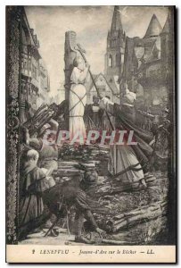 Old Postcard Lenepveu Joan of Arc on the Bucher