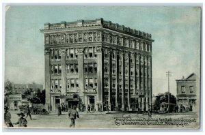 1910 Oklahoman Building Greatest Newspaper Exterior Tulsa Oklahoma OK Postcard