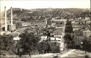 Hannibal MO View from Cardiff Hill Real Photo Vintage Postcard