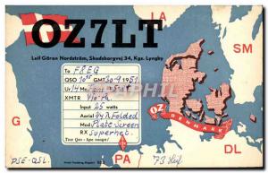 Old Postcard Telegraphie OZ7LT Goran Leif Nordstrom Skodsborgvej Kgs Lyngby