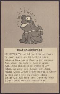 That Salome Frog Postcard