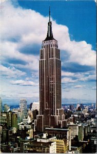 Empire State Building New York City New York Skyline DB Cancel WOB Postcard 
