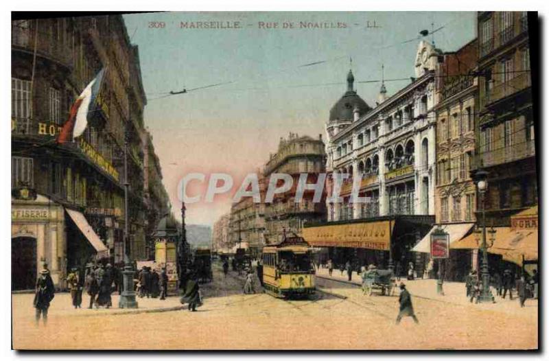 Postcard Old Marseille Rue de Noailles