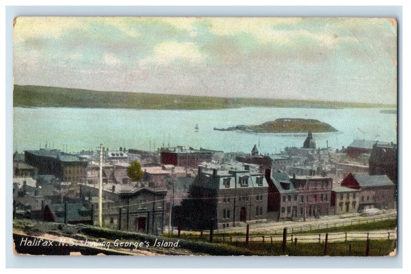 C.1907-10s Halifax. N.s. Showing Goerge's Island F76E