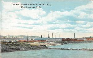 New Glasgow N.S. Canada view of Nova Scotia Steel Coal Co antique pc Z12999 