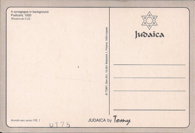 JUDAICA, Sveksna Lithuania, Archbishop of Telz, Synagogue, 1920 REPRO