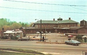 Canaan CT Collins Diner Next To Railroad Station Postcard