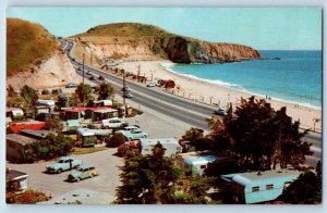 San Diego California Postcard US Highway 101 Southern Private Beach 1960 Vintage