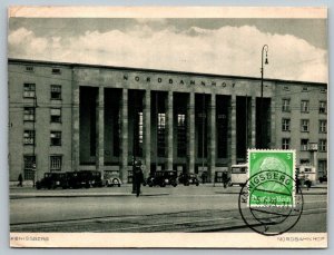 1939  Konigsberg  Germany  Nordbahnhof  Postcard