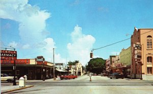 Florida Vero Beach FL Drug Store Downtown Postcard