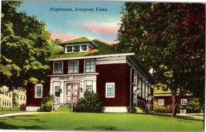 Ivoryton Playhouse, Ivoryton Connecticut Linen Vintage Postcard N11