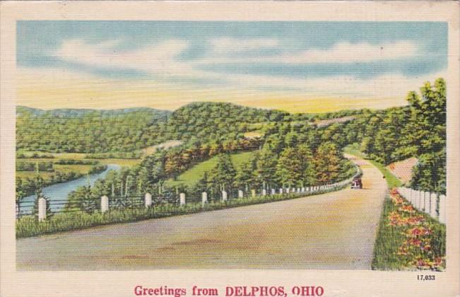 Ohio Greetings From Delphos 1948