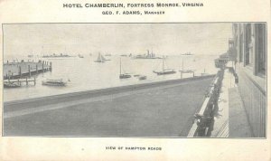 HOTEL CHAMBERLIN Fortress Monroe, VA Hampton Roads c1900s Vintage Postcard
