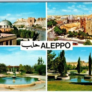 c1970s Aleppo, Syria Greetings Citadel Sabil Park 4x6 PC Damascus Sultan Shop M4