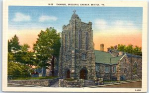 Postcard - Emanuel Episcopal Church - Bristol, Virginia