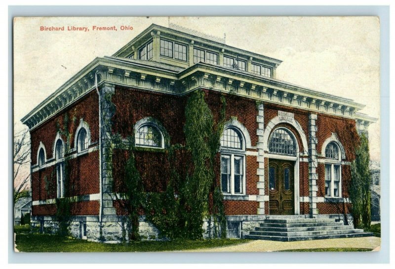 Circa 1905-10 Birchard Library in Fremont, Ohio Vintage Postcard P5