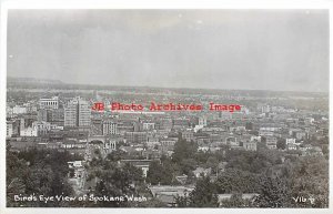 WA, Spokane, Washington, RPPC, Bird's Eye View, Smith's Photo No V-16