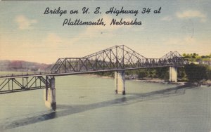 Bridge on U.S. Highway 34 at PLATTMOUTH, Nebraska , 1948