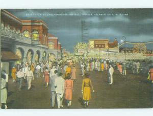 People On Boardwalk By Ferris Wheel Atlantic City New Jersey NJ HQ4074