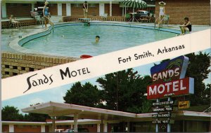 Sands Motel Fort Smith Arkansas Postcard PC430