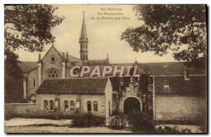 Old Postcard En Morvan The Monastery of Stone that turns