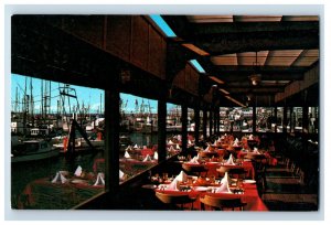 Vintage Windjammer Restraunt Monterey California. Postcard P191E