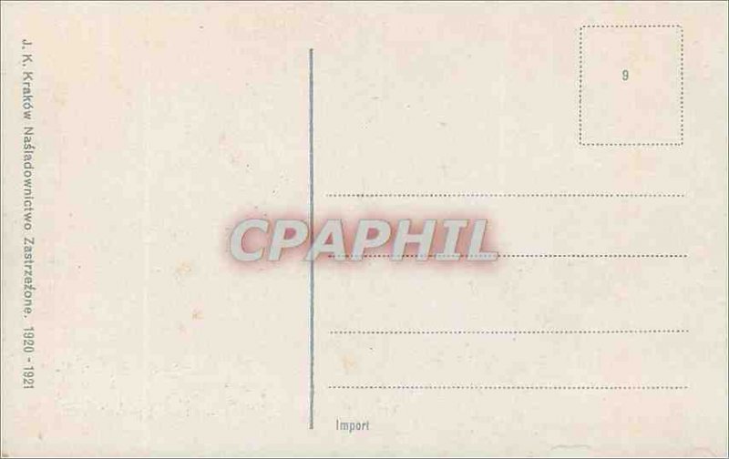 Postcard Ancient Church Petit-Rocher Krakow