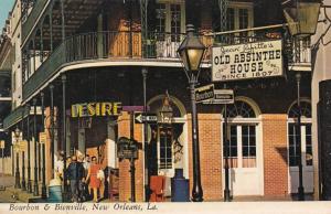 Louisiana New Orleans Bourbon Street & Bienville Street With Old Absinthe Hou...