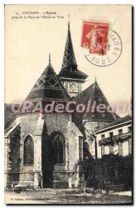 Postcard Old Church Louhans take the Place de l'Hotel de Ville