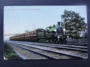 Steam Locomotive No.294 ISLE OF WIGHT BOAT EXPRESS c1907 Old Postcard