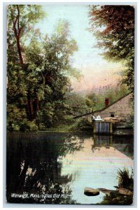 Warwick Massachusetts Postcard Gales Old Mill Exterior View 1910 Vintage Antique