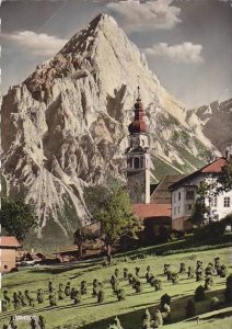 Austria Lermoos mit Sonnenspitze im Tirol 1962 Real Photo