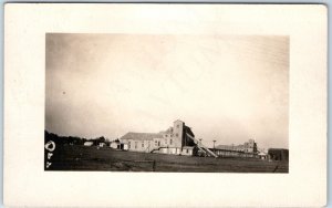 c1910s WWI Lumber Mill Factory RPPC Industrial Plant Elevator Real Photo PC A244