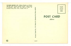 OH - Athens County. Township Road, Sunday Creek Covered Bridge