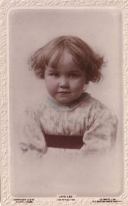 Jane Lee Child Scottish Born Film Star Real Photo Postcard