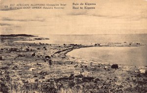 German East Africa Belgian Occ Tanzania Kigoma Bay postcard B983