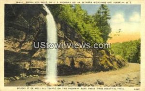 Bridal Veil Falls in Franklin, North Carolina