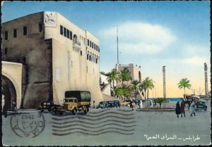 libya, TRIPOLI, Il Castello, The Castle, Truck (1957)