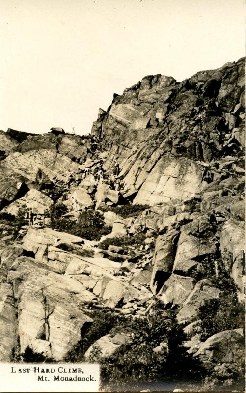 NH - Mt Monadnock. Last Hard Climb.     *RPPC