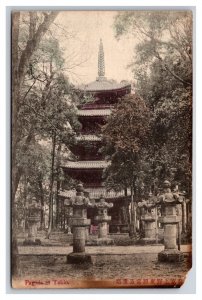 Pagoda in Ueno Park Tokyo Japan UNP DB Postcard Y17